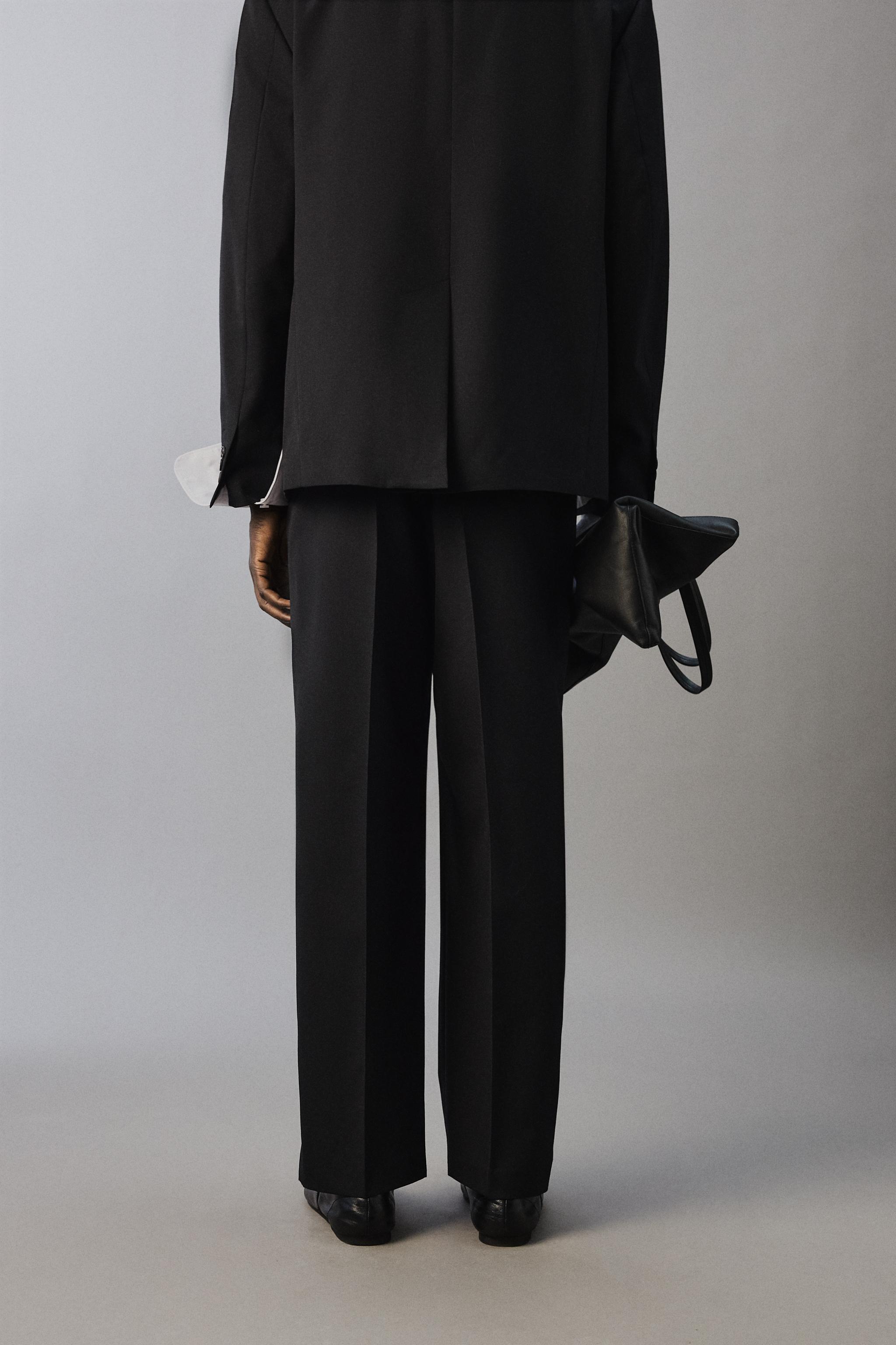 100% WOOL SUIT PANTS